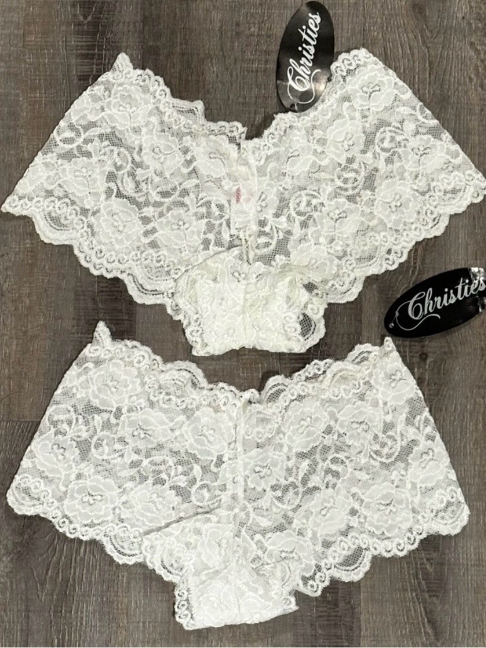 💞 New Set of 2 Women’s Size Small White Lace Cheeky Hipster Panties Underwear